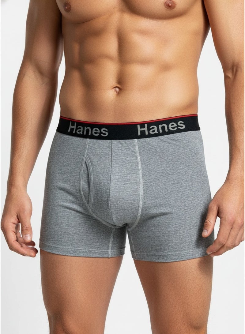 هينز هانز بوكسر بريف رجالي مريح بخصر مرن ماص للرطوبة بساق طويلة - Image 4