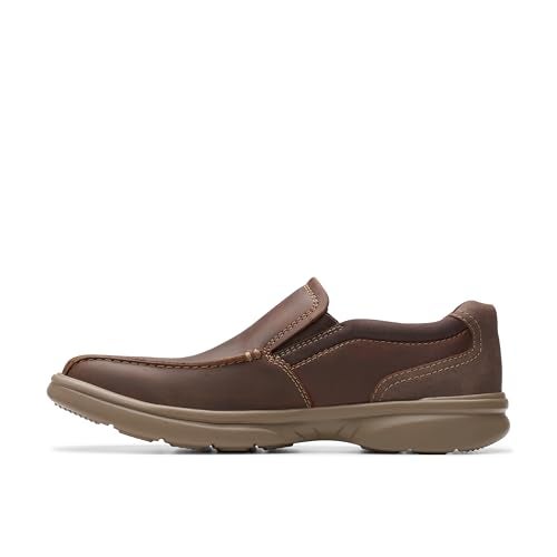 clarks حذاء كلاركس للرجال برادلي ستيب، جلد شمع النحل، 7.5 عريض - Image 3