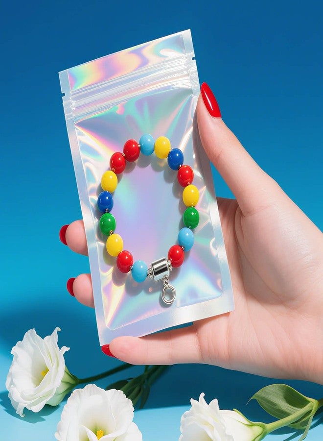 Cherodada Smell Proof Bags, 3x4 inch Resealable Holographic Bags for Food Storage Candy & Jewelry Packaging (100 Pack) - Image 4