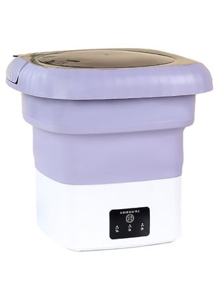 Folding Mini Automatic Washing Machine – 6L Portable Lightweight Clothes Washer with Spin Dryer, Detachable Drain Basket & 3 Wash Modes – Compact Foldable Design for Baby Laundry, Apartments, Dorm Rooms, Small Spaces & Travel – Purple - pzsku/Z7C442BAE681E9BBFEB81Z/45/1745394692/add1fecd-b31d-455d-ad96-deec334f5b32
