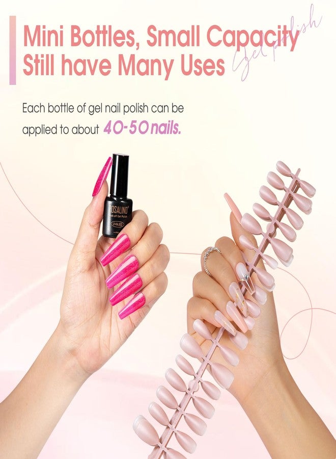 Rosalind مجموعة طلاء الأظافر الجل من روزاليند 30 قطعة، 26 لون من الجل الوردي الشفاف النيون مع تأثيرات لامعة غير لامعة للأظافر مع طلاء قاعدة وطبقة علوية للاستخدام في الصالون أو المنزل. - Image 5