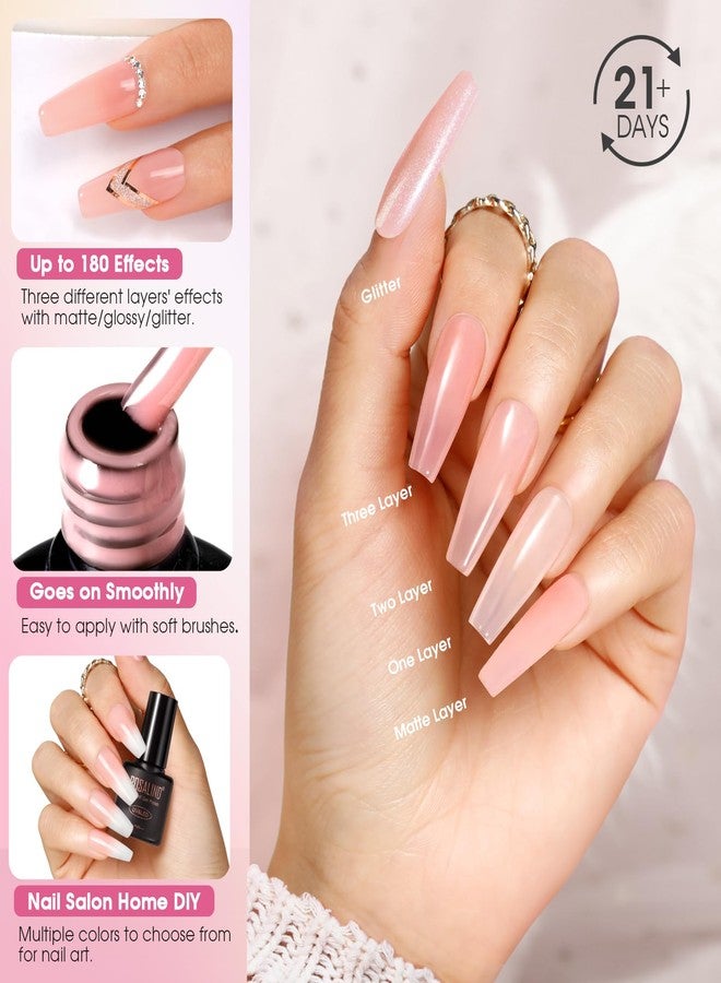 Rosalind مجموعة طلاء الأظافر الجل من روزاليند 30 قطعة، 26 لون من الجل الوردي الشفاف النيون مع تأثيرات لامعة غير لامعة للأظافر مع طلاء قاعدة وطبقة علوية للاستخدام في الصالون أو المنزل. - Image 4