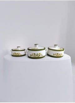 NAKODA Nakoda - Amber Insulated Casserole Set 1000ml / 1500ml / 2000ml -Colour Green  - Image 4