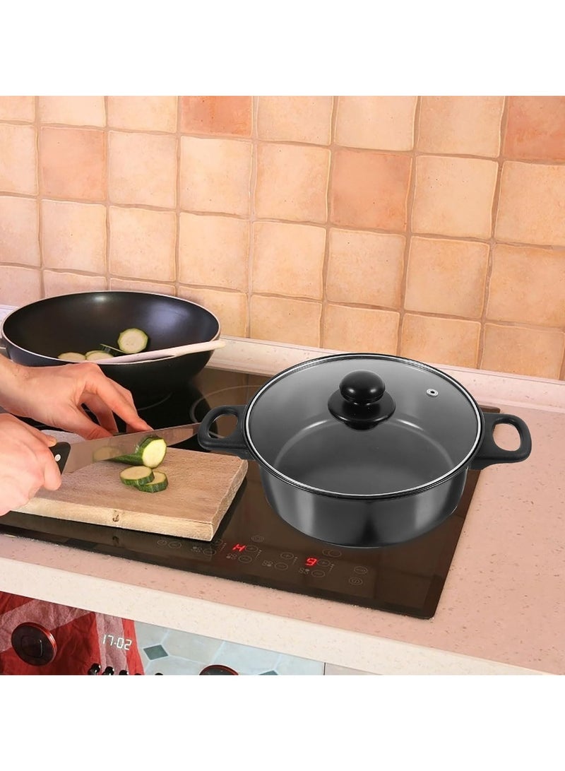 Arabest 13 Pcs Refine Iron Pots and Pans Set, Skillet Fry Pans Cooking Pots, Nonstick Cookware with Utensils for Kitchen Induction, Camping Egg Grill Pan Set - Image 5