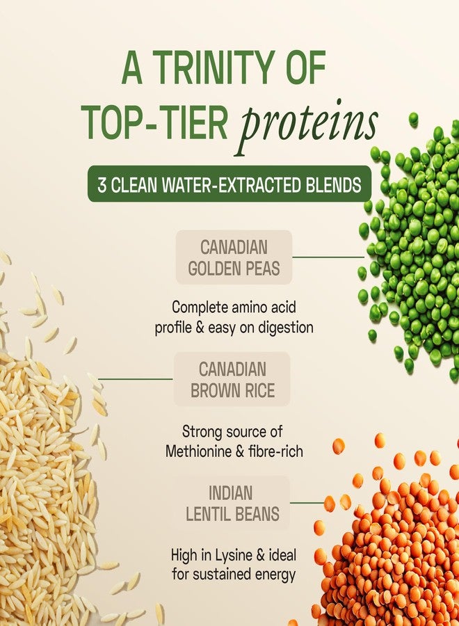 Ace Blend Unflavoured Plant Protein Triple Complex 500g | Brown Rice, Pea & Lentil | 26G / Serving | Complete Amino Acids | Gut Friendly | Soluble Food Fortifier for Aata, Dosas, Gravies, Baking - Image 4