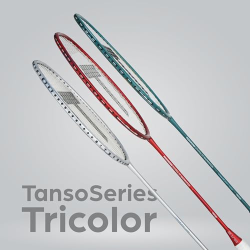 TANSO Raion SS Strung Badminton Racket (34 Lbs Tension, Recommended by Padukone School of Badminton, 77 Grams Ultra Light Weight Full Carbon Fiber with Premium Strings and Full Racquet Cover) - Image 4