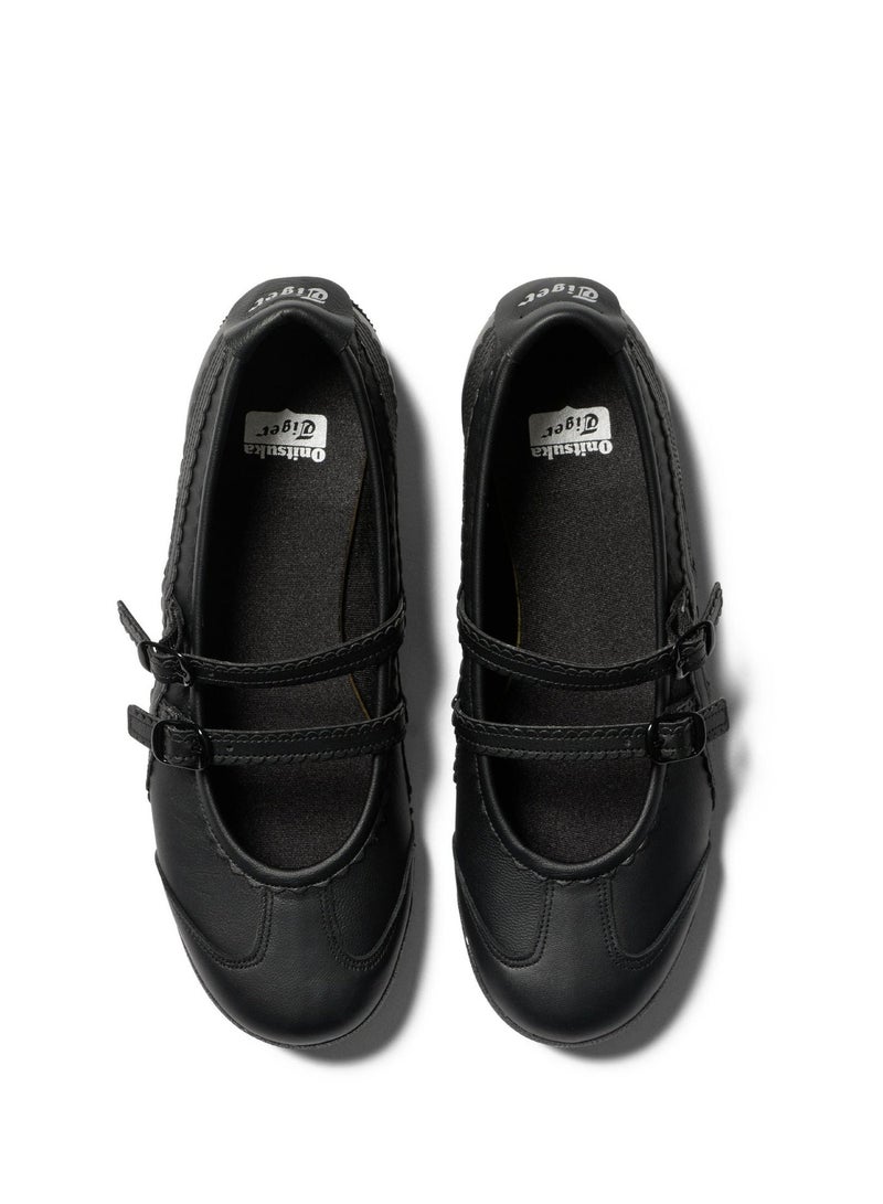 أونيتسوكا تايجر المكسيك 66 TGRS نساء باليه شقق - أسود| أحذية مريحة وأنيقة عارضة ماري جين - Image 3