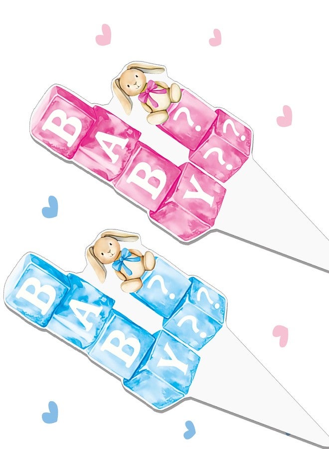 umoni Gender Reveal Party Cupcake Toppers 48PCS Boy or Girl Baby Shower Decorations Pink and Blue Bodysuits Baby Outfit Cupcake Cake Picks for Jumpsuit Birthday Party Supplies - Image 5