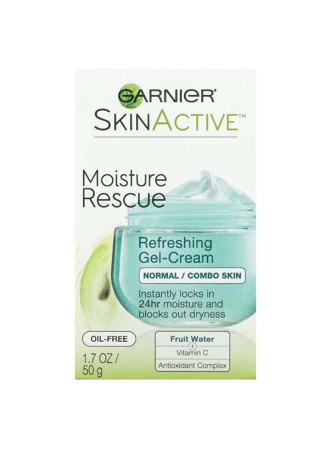 Garnier - Garnier, SkinActive, Moisture Rescue Refreshing Gel-Cream, Normal/Combo Skin, 1.7 oz (50 g) - Image 1