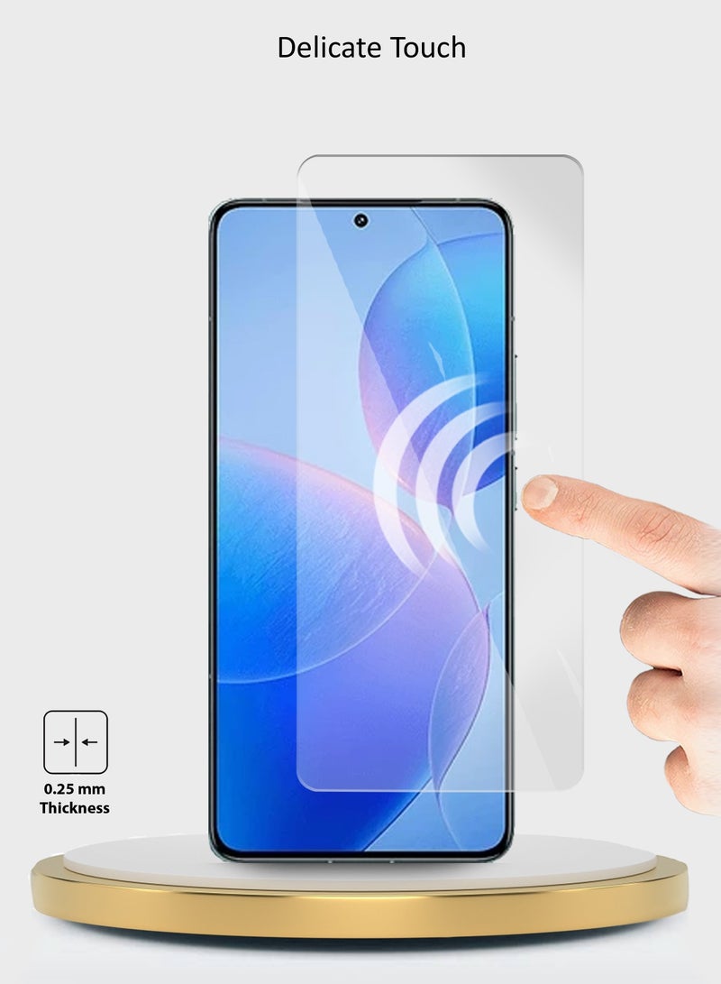 Wtech Xiaomi Redmi K70 / Redmi K70 Pro / Redmi K70E 5G 2023 Premium Series Curved Edges 9H 2.5D Tempered Glass Screen Protector (MSG9CN) - Clear - Image 5