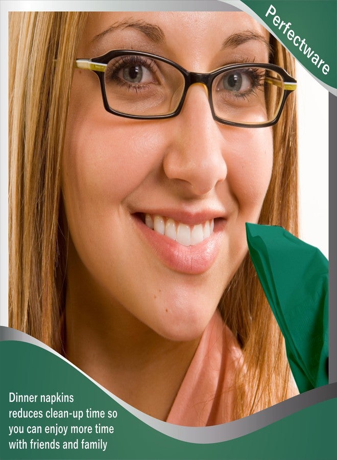 Perfectware - PW-2 Ply Dinner Napkin Hunter Green- 125 2 Ply Hunter Green Dinner Napkins - Pack of 125ct - Image 3