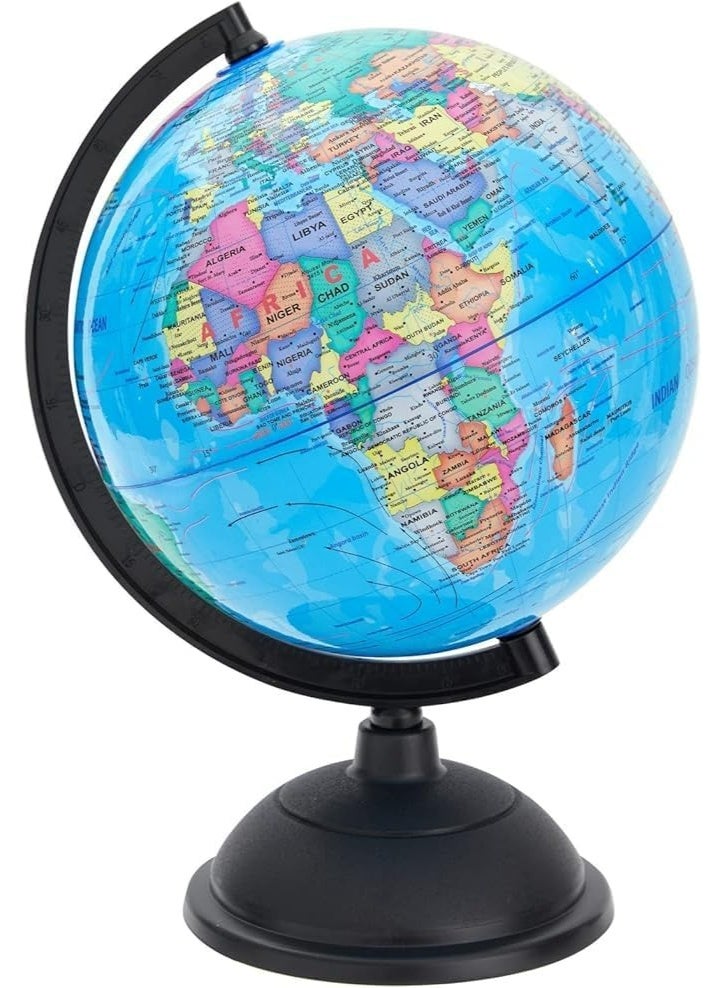 5.6 Inch (14 cm) World Perfect Spinning Globe for Kids, Geography Students, Teachers and More
