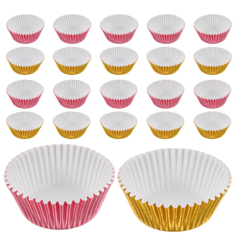 4 Boxes Cupcake Liners Aluminum Foil Cupcake Liners Cupcake Wrappers Portable Baking Cups - Image 5