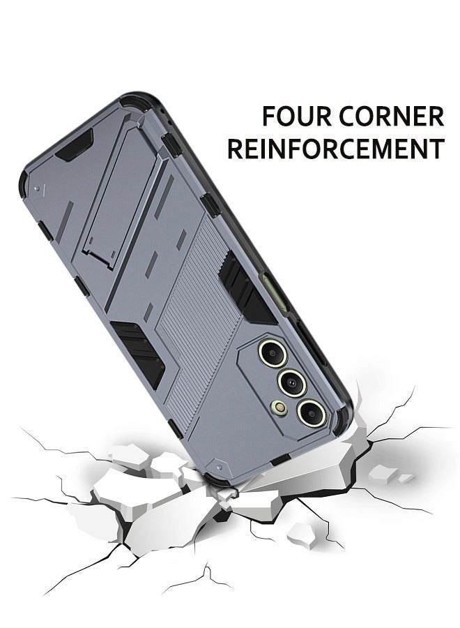 X-level Samsung Galaxy A15 4g/5g Case Cover with Dual Layer Anti-scratches Camera Protector Shockproof Protective Back Cover with Invisible Hands-free Holder Kickstand Protection Phone Accessory - Image 5