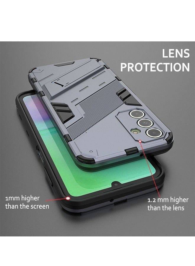 X-level Samsung Galaxy A15 4g/5g Case Cover with Dual Layer Anti-scratches Camera Protector Shockproof Protective Back Cover with Invisible Hands-free Holder Kickstand Protection Phone Accessory - Image 4