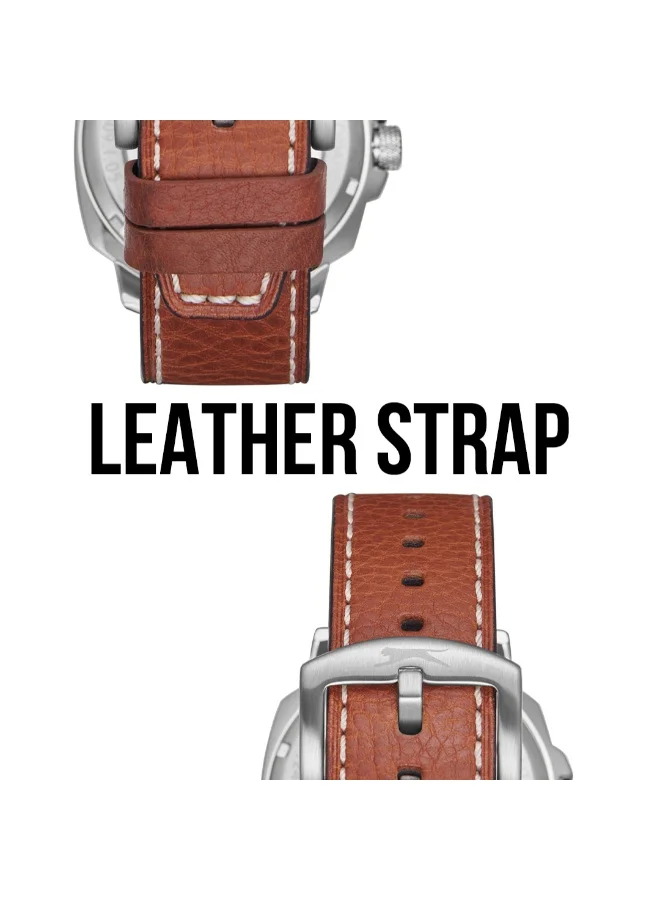 سلازنجر Men's Leather Automatic  Watch SL.9.2409.1.01 - 44 mm
