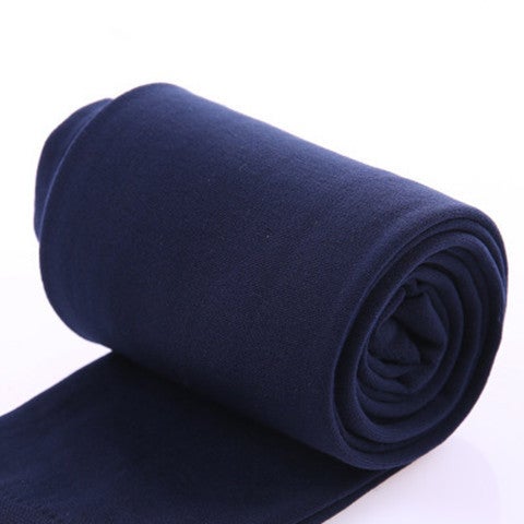 Fleece-Lined Footed Leggings Winter Autumn Warm Womens Pants Coffee  - Image 2