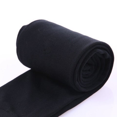 Fleece-Lined Footed Leggings Winter Autumn Warm Womens Pants Coffee  - Image 5