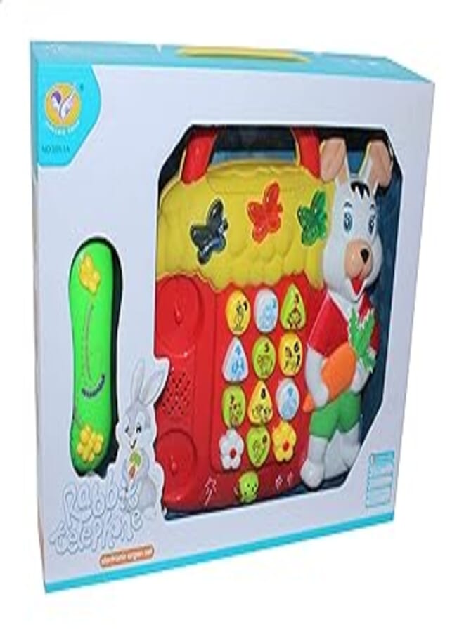 Rabbit Shaped Telephone with Musical Keys