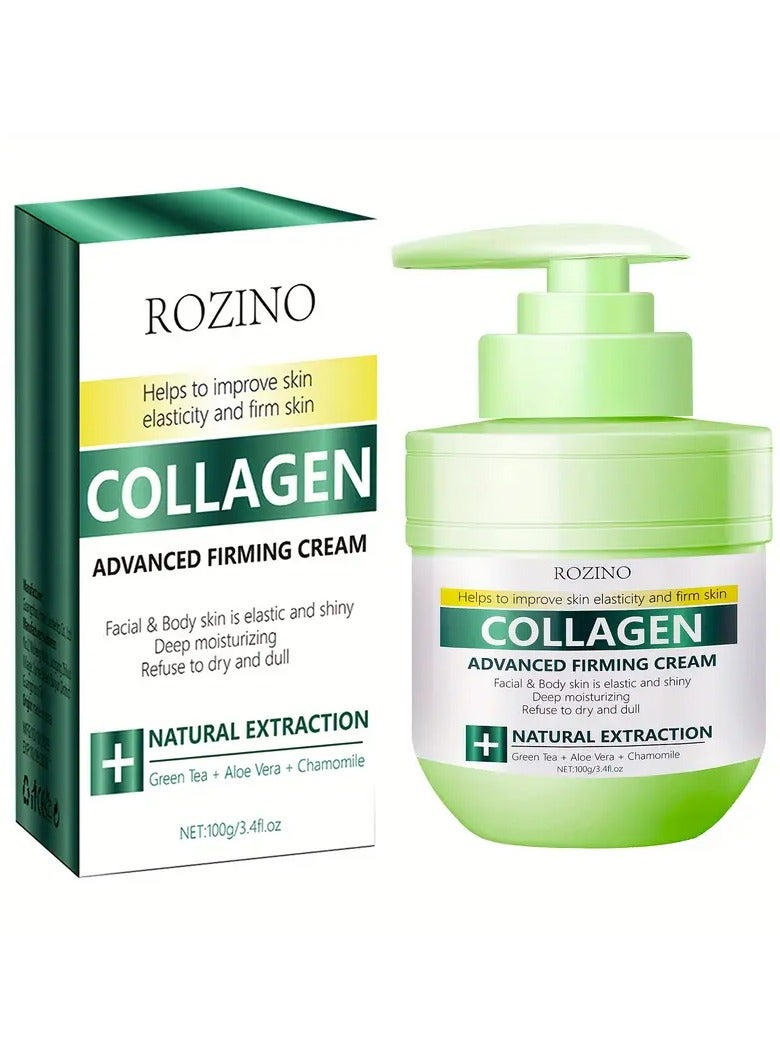 Rozino Collagen Advanced Firming Cream - Firms Skin with Elasticity and Radiance, Deeply Moisturizes - Image 1