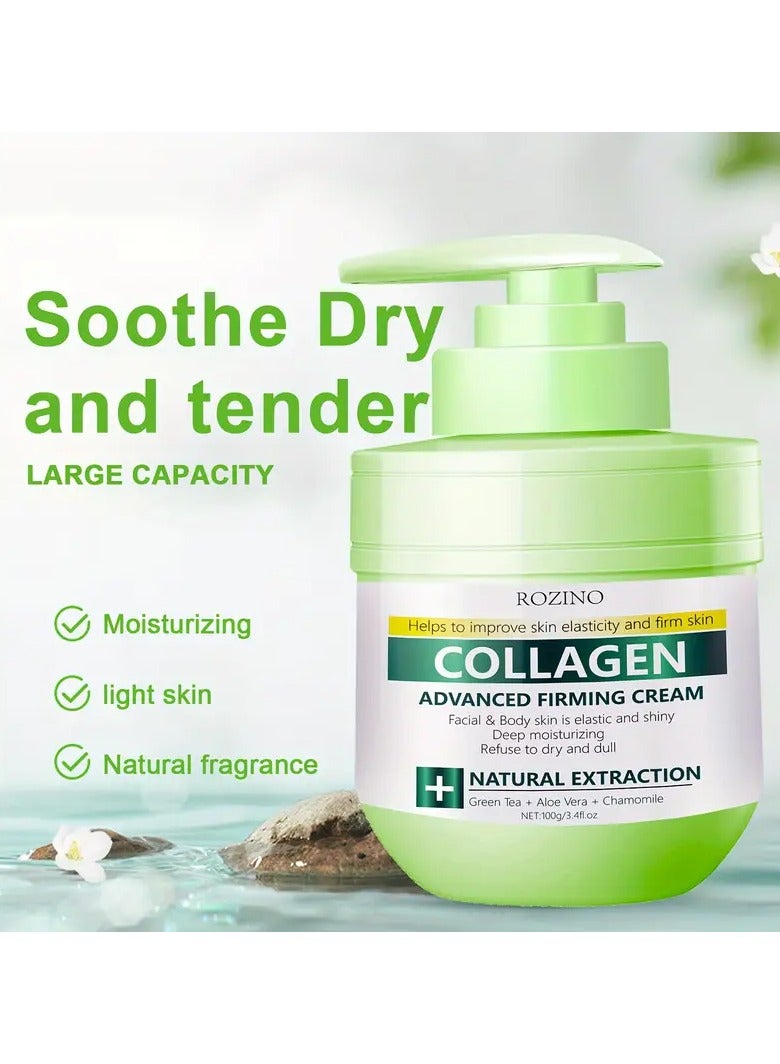 Rozino Collagen Advanced Firming Cream - Firms Skin with Elasticity and Radiance, Deeply Moisturizes - Image 2