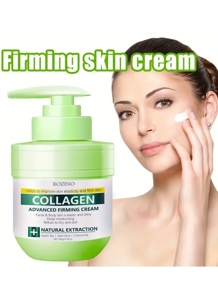 Rozino Collagen Advanced Firming Cream - Firms Skin with Elasticity and Radiance, Deeply Moisturizes - Image 3