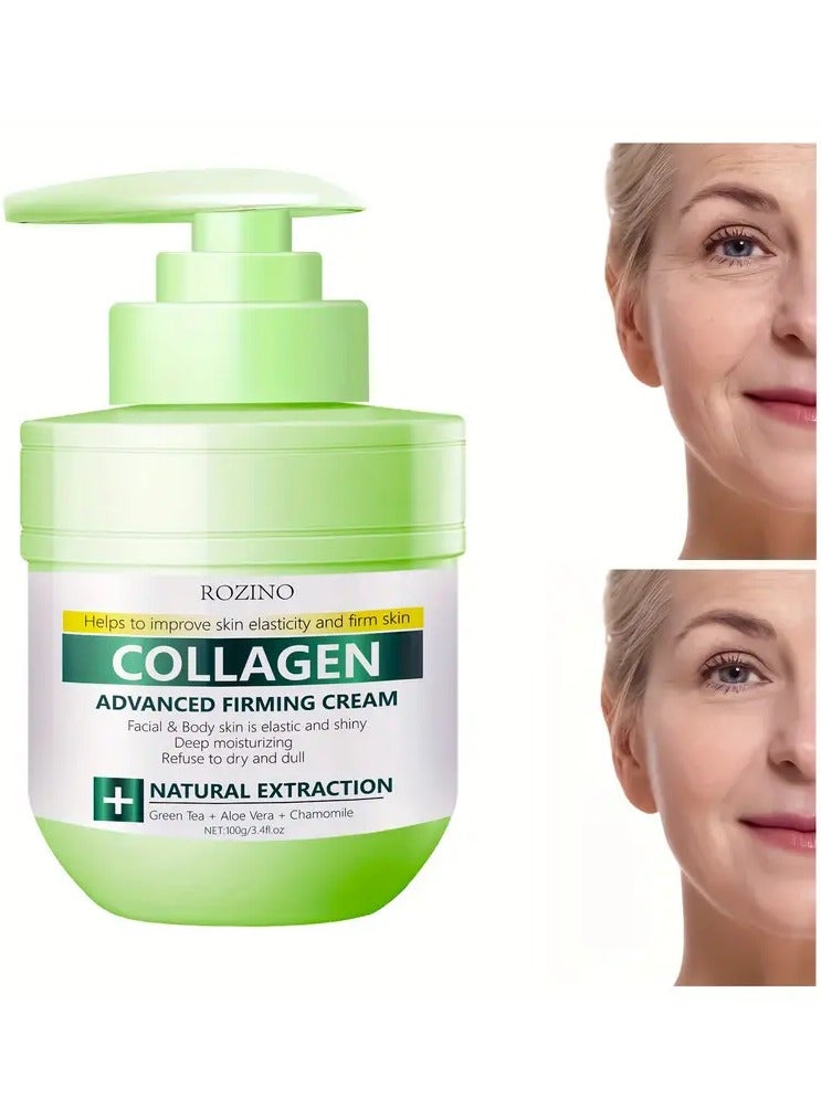 Rozino Collagen Advanced Firming Cream - Firms Skin with Elasticity and Radiance, Deeply Moisturizes - Image 5