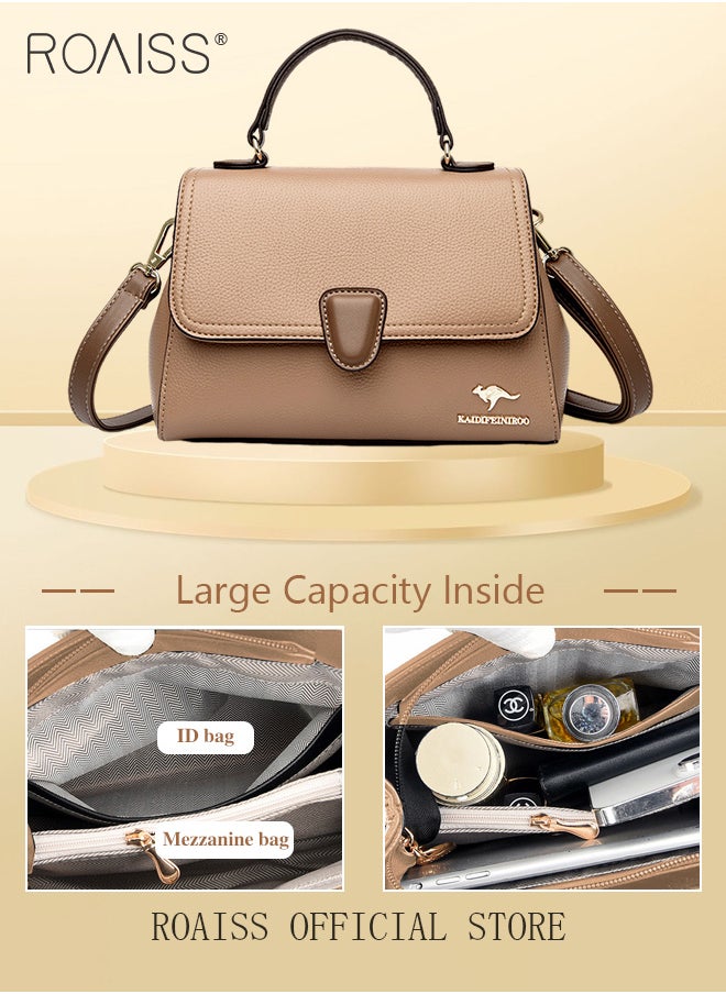 roaiss - Women Shoulder Crossbody Bag Large Capacity Compact and Exquisite Women Handbag - Image 1