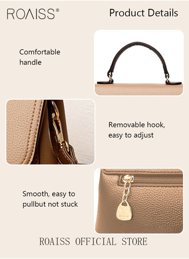roaiss - Women Shoulder Crossbody Bag Large Capacity Compact and Exquisite Women Handbag - Image 1