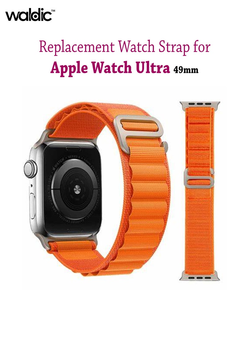 Waldic - Soft Nylon Sport Bands Compatible with Apple Watch Ultra Strap 49mm (Watch Not Included) | Nylon Breathable Quick Release Watch Strap Accessories for Apple Watch Ultra Strap 49mm - Image 1