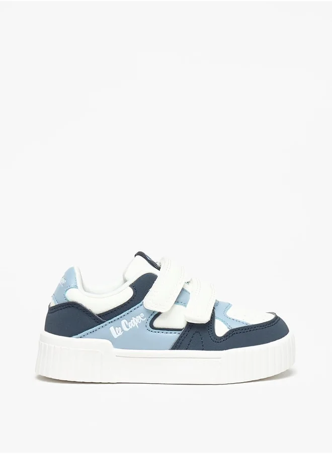 لي كوبر Boys' Colourblock Sneakers with Hook and Loop Closure