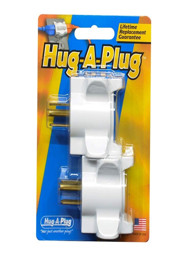 Hug A Plug Hug-A-Plug Hug-A-Plug - Dual Outlet Wall Adapter, Twin Pack White ...