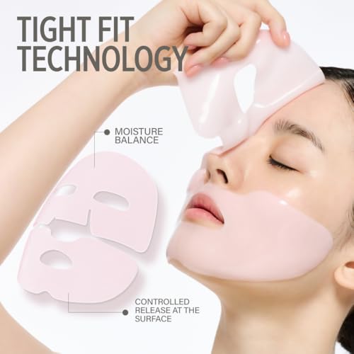 KEYTH LUCY PDRN GLOW COLLAGEN HYDROGEL MASK 4EA X 38G (1.34 OZ.) / Skin Elasticity Enhancement, Vitality Boosting, Nourishment & Soothing, Deep Hydration - Image 4