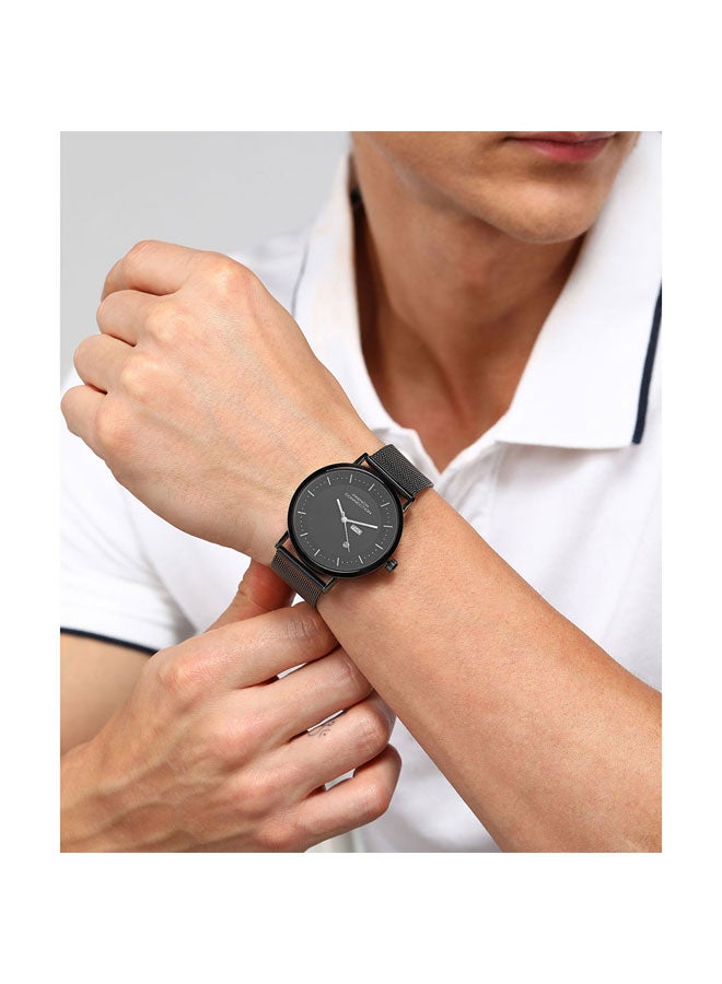 French Connection 42mm Men's Quartz Watch with Black Dial - Image 2