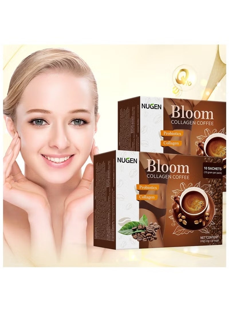 NUGEN Bloom Glutathione Collagen Coffee – Slimming & Whitening Detox Drink – Organic  - Image 2
