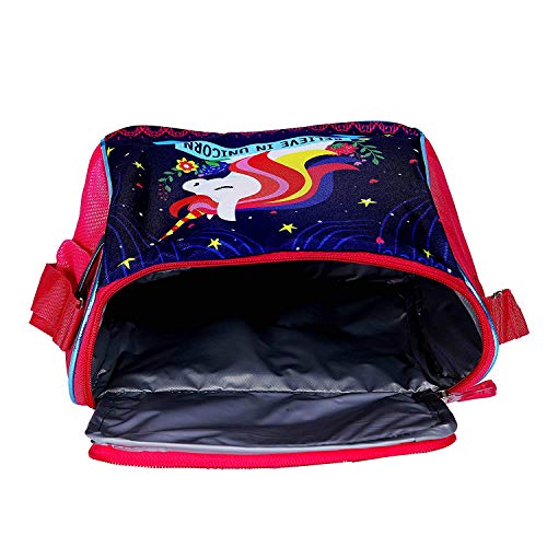 ShopNGift Believe in Unicorn Polyester Tiffin Bag for Kids (Multicolour) - Image 5