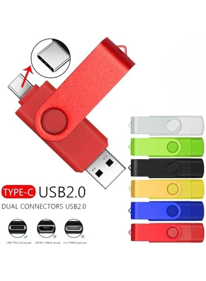 2 In 1 Pendrive 32GB USB Flash Drive 2 0 Memory Disk Type C Portable Red - Image 3
