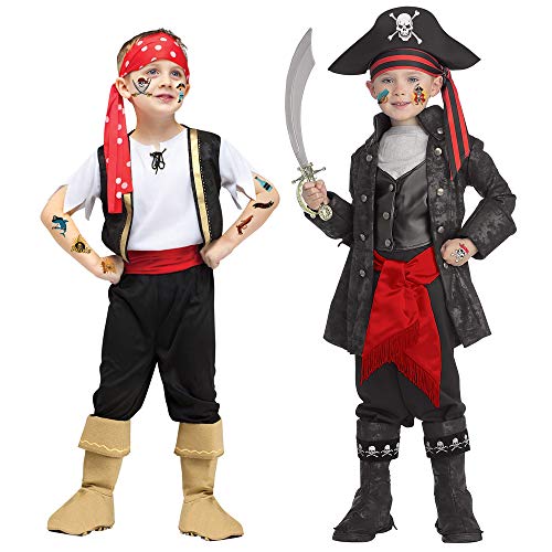 Konsait Pirate Tattoos(96Pcs), Konsait Pirate Temporary Tattoo Fake Neverland Pirated Cannon Powder Jake Captain Tattoo Body Sticker for Pirate Birthday Party Favors Supplies Kids Boys Girls Party Bag Filler - Image 4