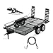 AMK Metal Builder Kit 110 RC Trailer with Hitch Mount Receiver  Hauling Ropes for Crawler Cars Axial SCX10 D90 Wrangler TRX4 TRX6 Redcat GEN8 - Image 2