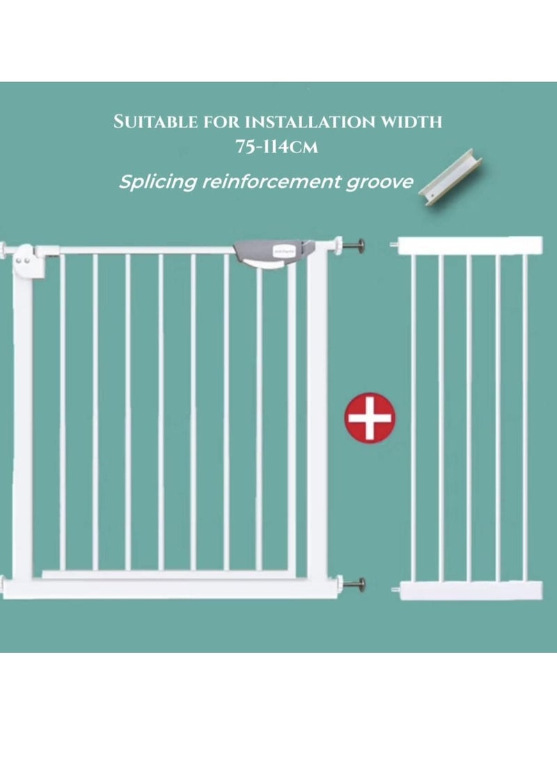 Gonice Auto Close Safety Baby Gate, Extra Wide Child Gate with 30 cm Extension Kit Maximum Suitable For 114 cm, Baby Gates  - Image 2