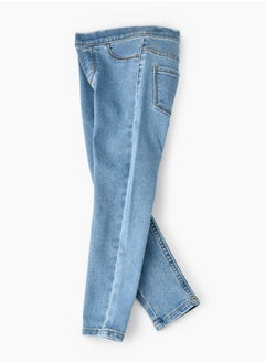 Jelliene Jelliene Girls Basic Denim Jeggings, Soft and Comfortable Cotton-Blend Denim Jeggings for Girls, Perfect for Everyday Wear  - Image 3