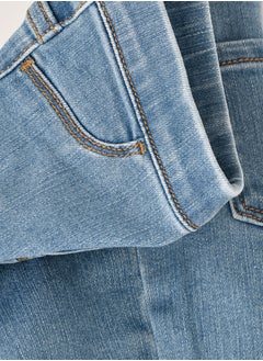 Jelliene Jelliene Girls Basic Denim Jeggings, Soft and Comfortable Cotton-Blend Denim Jeggings for Girls, Perfect for Everyday Wear  - Image 4