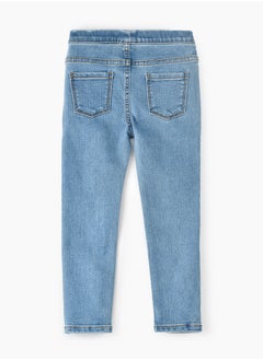 Jelliene Jelliene Girls Basic Denim Jeggings, Soft and Comfortable Cotton-Blend Denim Jeggings for Girls, Perfect for Everyday Wear  - Image 2