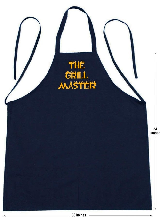 CoolAprons The Grill Master Black BBQ Cooking Aprons for Men, Funny Outdoor Grilling Gift, Novelty Chef Apron - Image 4