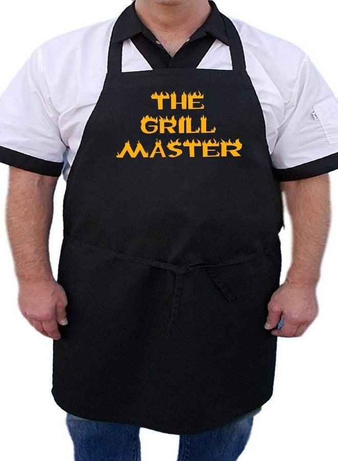 CoolAprons The Grill Master Black BBQ Cooking Aprons for Men, Funny Outdoor Grilling Gift, Novelty Chef Apron - Image 5