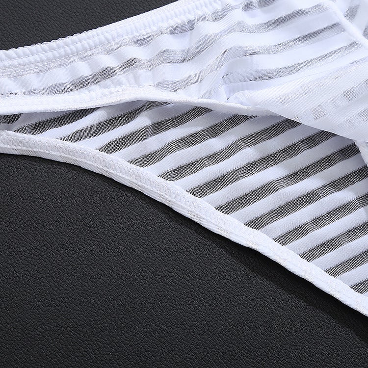 New Mens Low-Rise Briefs Breathable Ultra Thin White  - Image 4