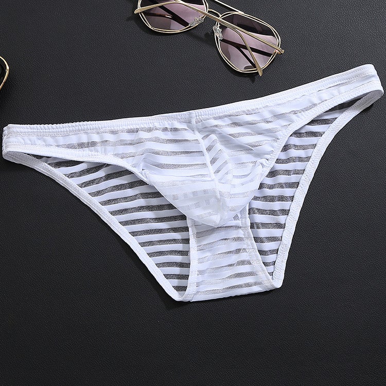 New Mens Low-Rise Briefs Breathable Ultra Thin White  - Image 1