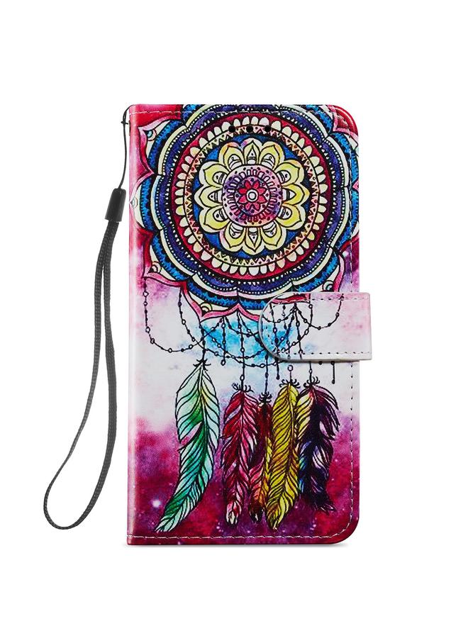 Zaboon Case For iPhone 12 mini Painted Pattern Horizontal Flip Leather Case with Holder & Card Slots & Photo Frame - Image 2