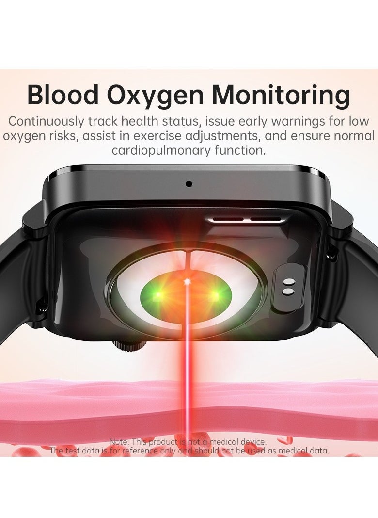 Generic - KS03PRO Smartwatch 1.96 Inch Colour Touch Screen Bluetooth Call ECG HRV Remote Care Android 8.0 Apple 11 250mAh Bluetooth 5.3 - Image 1