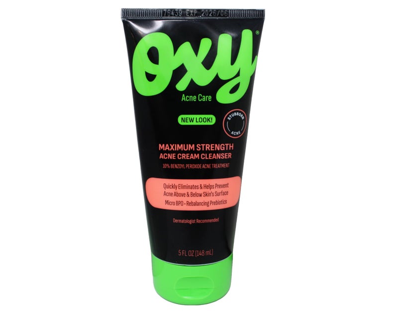Oxy Acne Medication Face Wash - Maximum Action with Maximum Strength 10% Benzoyl Peroxide (5 Fl Oz) - Image 1